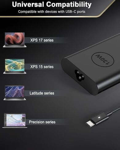 شاحن Mac Book Pro - شاحن USB C بقوة 100 وات شاحن سريع لجهاز Mac Book pro/Air iPad Pro 12.9، 11 بوصة 2020/2018 Samsung Galaxy وجميع أجهزة الكمبيوتر المحمولة والهواتف USB-C in Kuwait
