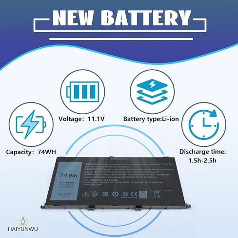357F9 71JF4 74WH بطارية الكمبيوتر المحمول لـ Inspiron 15 7000 7559 7557 7567 7566 7759 I7559 15 5576 5577 INS15PD Series 15-7559 071JF4 in Kuwait