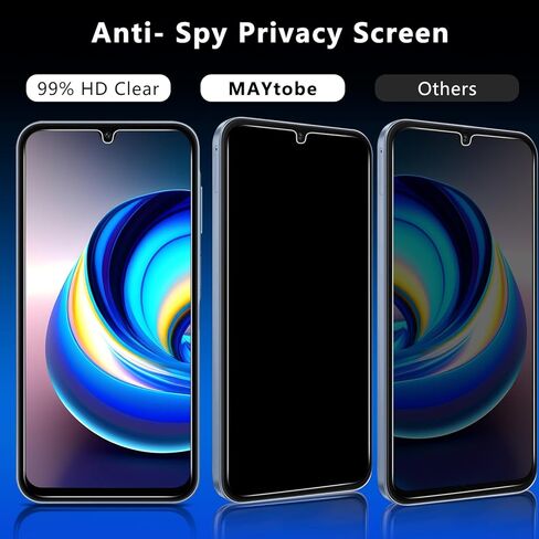 MAYtobe [2-Pack] Screen Protector Designed for Samsung Galaxy A16 5G Tempered Glass, Bubble Free, Anti Scratch, Easy to Install in Saudi Arabia