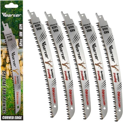 15 '' (380mm) شفرات المنشار المتبادلة شفرات اليابانية 3pcs ، 6TPI CR-V شفرات المنشار المتبادل للأشجار مع أسنان الإزاحة ثلاثية ، شفرات منشار الحافة المنحنية للتشذيب وقطع الخشب in Kuwait