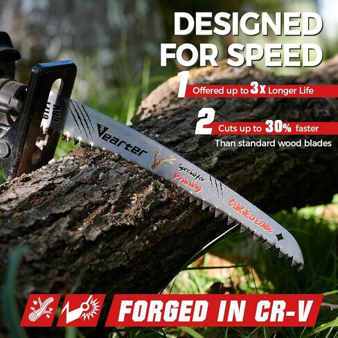 15 '' (380mm) شفرات المنشار المتبادلة شفرات اليابانية 3pcs ، 6TPI CR-V شفرات المنشار المتبادل للأشجار مع أسنان الإزاحة ثلاثية ، شفرات منشار الحافة المنحنية للتشذيب وقطع الخشب in Kuwait