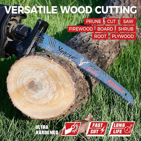 15 '' (380mm) شفرات المنشار المتبادلة شفرات اليابانية 3pcs ، 6TPI CR-V شفرات المنشار المتبادل للأشجار مع أسنان الإزاحة ثلاثية ، شفرات منشار الحافة المنحنية للتشذيب وقطع الخشب in Kuwait