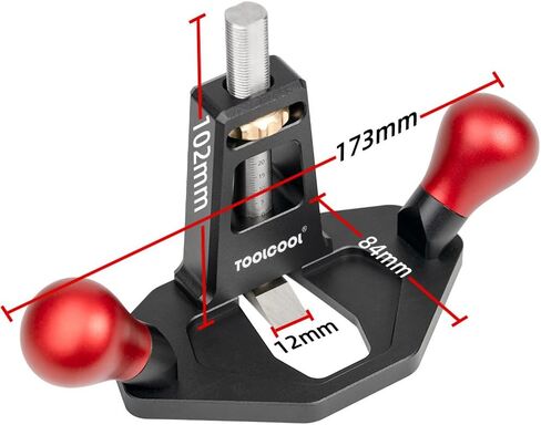 Toolcool Router Plane Tool Woodworking أداة بسيطة وفعالة محراث لضبط أخاديد نجارة القطع (قبضة الخشب) in Kuwait