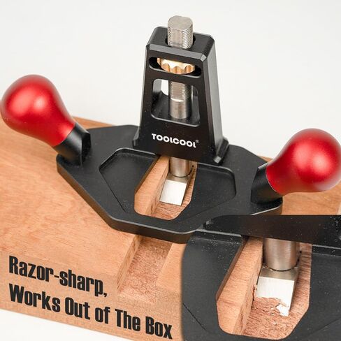 Toolcool Router Plane Tool Woodworking أداة بسيطة وفعالة محراث لضبط أخاديد نجارة القطع (قبضة الخشب) in Kuwait
