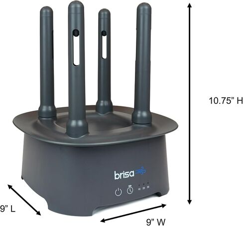 رف تجفيف الزجاجة بواسطة Brisa - رف تجفيف يعمل بالزجاجة والحاويات والحاويات - مجفف الزجاجة مع تقنية تجفيف الهواء الساخن - أساسيات أدوات المطبخ في المنزل. in Saudi Arabia