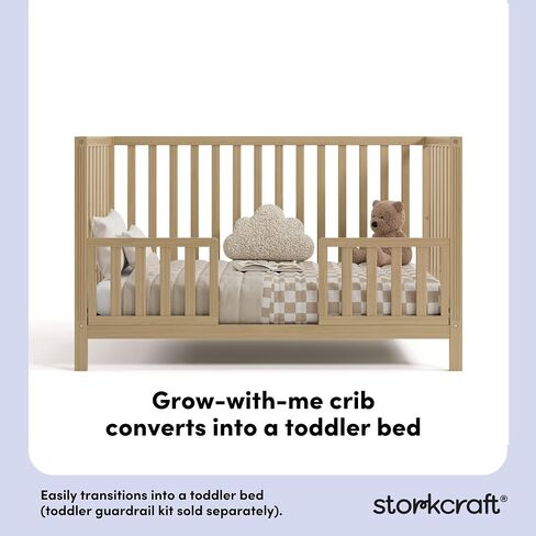 Storkcraft Morningside Changing Table, Driftwood | GREENGUARD Gold Certified Baby Changing Table, Includes Waterproof Diaper Changing Pad, Easy Assembly, 2 Open Shelves in Saudi Arabia