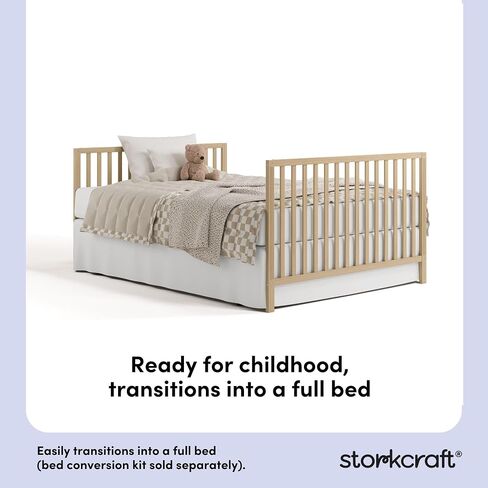Storkcraft Morningside Changing Table, Driftwood | GREENGUARD Gold Certified Baby Changing Table, Includes Waterproof Diaper Changing Pad, Easy Assembly, 2 Open Shelves in Saudi Arabia
