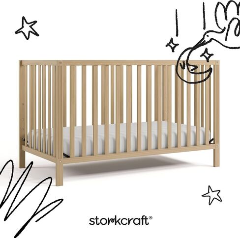 Storkcraft Morningside Changing Table, Driftwood | GREENGUARD Gold Certified Baby Changing Table, Includes Waterproof Diaper Changing Pad, Easy Assembly, 2 Open Shelves in Saudi Arabia