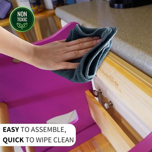 Toddler Tower Townable Trex Dino Toddler Step -Stool- آمن دافئ Toddler Tower Tower Tower Towner للتعلم - تصميم براءة اختراع أصلي مع CPC للأطفال - مثالي للمطبخ والحمام - الأخضر in Kuwait