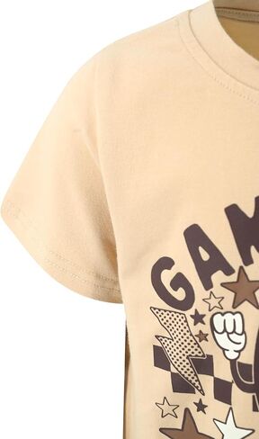 Unique Baby Boys Toddlers Short Sleeve Regular Fit Graphic T-Shirt in Kuwait