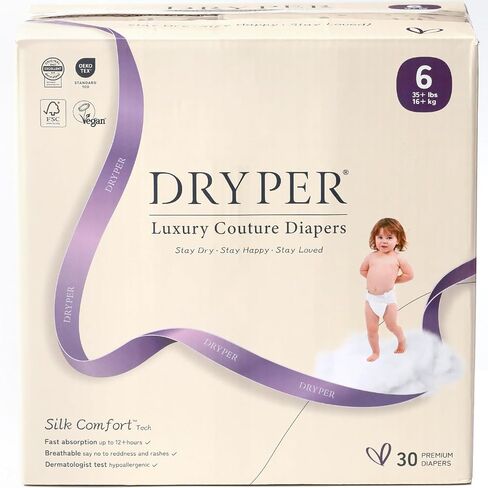 Baby Nappies - Size 3 (6-11kg / 13-24 lbs), 1 Pack (7 Nappies), Ultra Soft Nappies Super Absorption Core Disposable Baby Diapers in Saudi Arabia