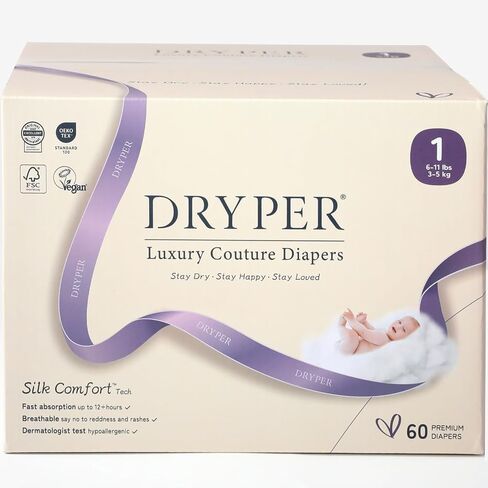Baby Nappies - Size 3 (6-11kg / 13-24 lbs), 1 Pack (7 Nappies), Ultra Soft Nappies Super Absorption Core Disposable Baby Diapers in Saudi Arabia
