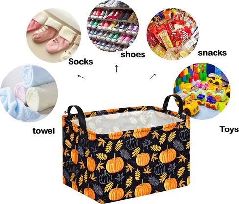 Rectangle Cute Cat Pattern Gift Basket Laundry Basket for Girls and Boys, Baby Storage Basket for Dirty Cloth, Toys Nursery, Kids Clothes Gift Storage Bin and Box with Handles in Saudi Arabia