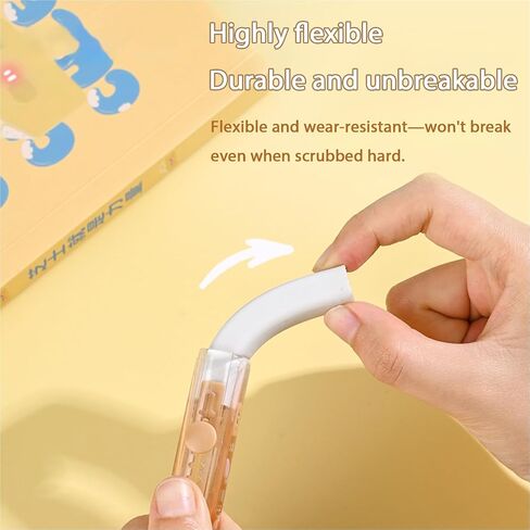 Retractable Pencil Eraser, Cute Erasers,Cat Paw Eraser,Suitable for School Home Office Supplies, 4Pcs in Kuwait
