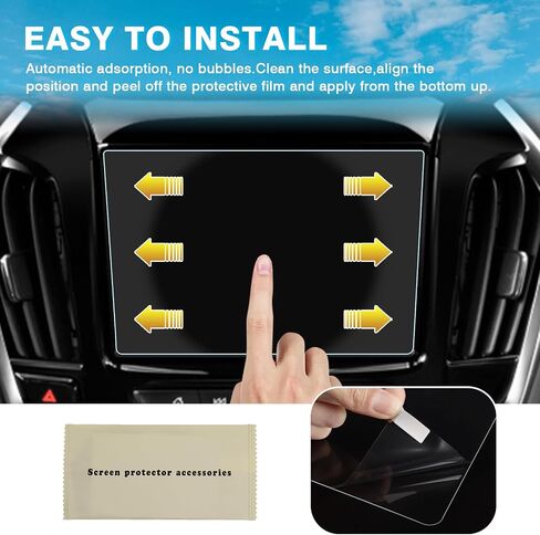 Karltys Screen Protector for 2025 Ford Explorer(Active/ST-Line/Platinum/ST) 13.2" Touchscreen with Button, Anti Glare Ultra Clear Tempered Glass, 2025 Explorer Accessories Navigation Protective Film in Saudi Arabia