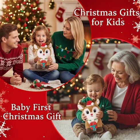 Christmas Santa Claus Plush Santa Claus Stuffed Animals Wearing Christmas Trees Hat Kawaii Gnome Plushie Creative Party Decor Gift for Kids(Santa Claus, 13 Inch in Kuwait