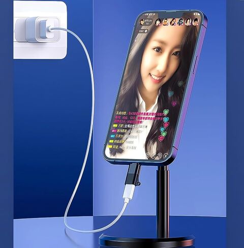 [MFI Certified] Lightning to USB C Calling Audio Adapter Calling ، USBC Male to Female Lightning Headphone Adapter لـ Apple iPhone 16 15 Pro Max iPad Galaxy استدعاء الميكروفون ليس للشحن من أجل Live in Kuwait