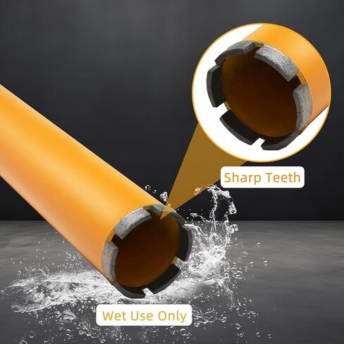 بتات الحفر الأساسية الماس البطيئة 6 بوصة للخرسانة والبناء الصلبة بتات أساسية مع ارتفاع قطاع 10 مم ، وعمق الحفر 15.7 "1-1/4"-7 أربور in Kuwait