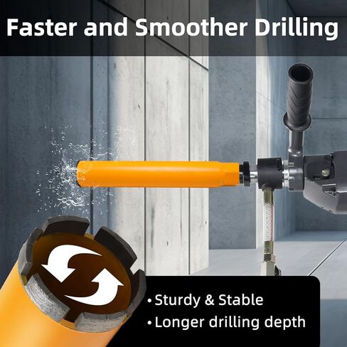 بتات الحفر الأساسية الماس البطيئة 6 بوصة للخرسانة والبناء الصلبة بتات أساسية مع ارتفاع قطاع 10 مم ، وعمق الحفر 15.7 "1-1/4"-7 أربور in Kuwait