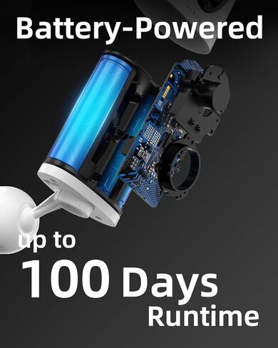 virtavo VistaFlask 2K Security Cameras Wireless Outdoor, Battery Powered, AI Motion Detection, for Home Security, Starlight Lens for Colorful Night Vision, 2-Way Audio, Cloud/SD Storage 4pack in Kuwait