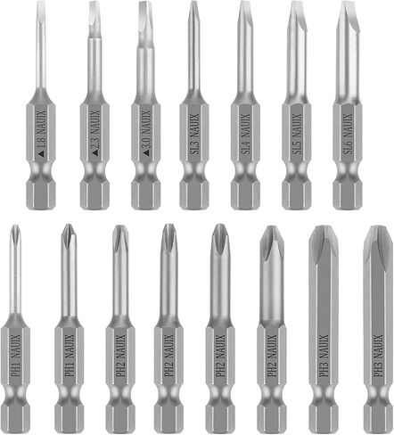 Triangle Drill Bit Set (10pcs- 2" Long S2 Steel Magnetic Heads) 1/4 Inch Hex Shank Triangle Screwdriver Bits Sizes 1.8mm, 2mm, 2.3mm, 2.7mm, 3mm (2 of Each Size) in Saudi Arabia