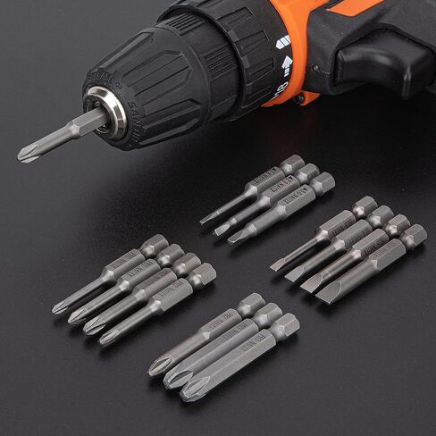 Triangle Drill Bit Set (10pcs- 2" Long S2 Steel Magnetic Heads) 1/4 Inch Hex Shank Triangle Screwdriver Bits Sizes 1.8mm, 2mm, 2.3mm, 2.7mm, 3mm (2 of Each Size) in Saudi Arabia