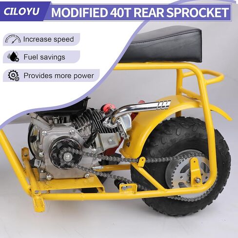 High Speed Mini Bike 420 Sprocket 40T 6 Hole 37mm Bore Replacement for Coleman CT100U CC100X RB100 Monster Mega Moto MMB80 105 Baja Doodle Bug DB30 Motovox MBX10 Mini Bike Accessories Parts in Saudi Arabia
