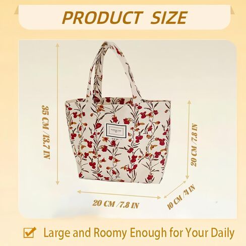 Kovewon 2PCS Small Canvas Tote Bag for Women Cute Mini Duck Book Tote Bag Preppy Reusable Bags for Grocery, Essentials, Water Bottle, Keys, Book, Bible in Saudi Arabia