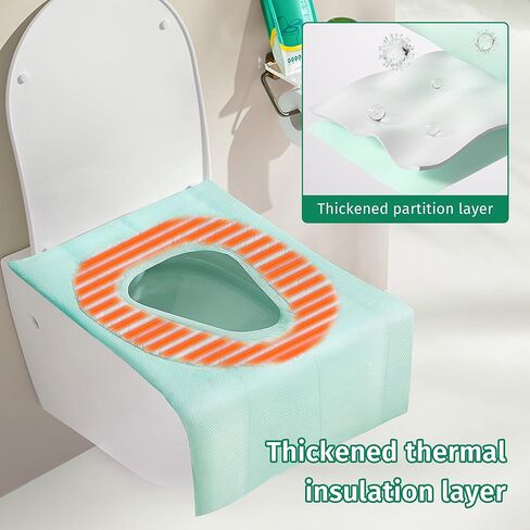 Toilet Seat Covers Disposable,30 Pack Colorful Toilet Seat Covers for Adults and Kids Potty Training,XL Waterproof Travel Accessories for Public Restrooms,Airplane,Camping in Kuwait
