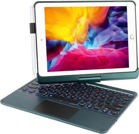 Keyboard Case for iPad Air 11-inch (M3 2025 / M2 2024), 360° Rotatable Keyboard with Touchpad for iPad Pro 11 inch (4th/3rd/2nd/1st Gen) & 10.9" Air 5th/4th Gen, 7 Color Backlit (Rose Gold) in Kuwait