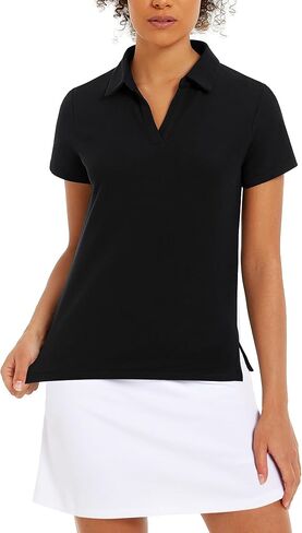 Stelle Women’s v-neck polo | قميص الجولف المجفف السريع مع حماية الأشعة فوق البنفسجية in Saudi Arabia
