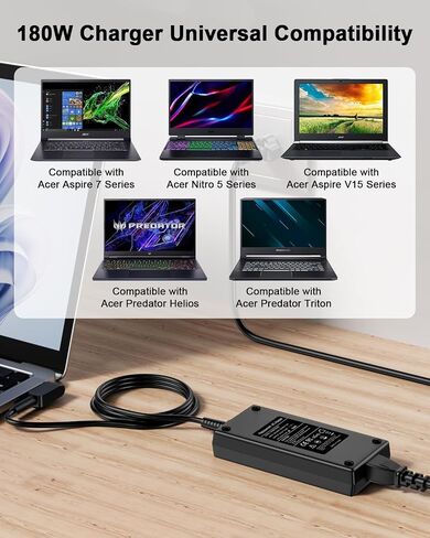 65W استبدال شاحن الكمبيوتر المحمول لـ Acer Aspire 5/3/1 A515-54 A315-24P ، Chromebook N15Q8 N15Q9 N16P1 C738T C740 PA-1450-26 ، SWIFT 3 ، SPIN 1/3/5 ، SF314-51 SP111-32N CB3-131 in Kuwait