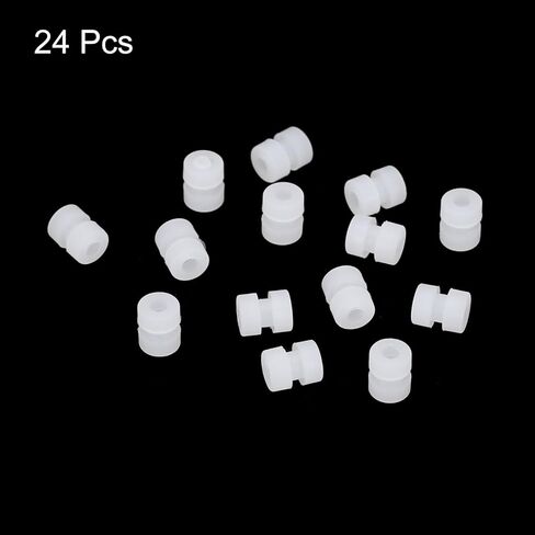 MECCANIXITY RC Anti Vibration Rubber Balls for RC F4 F7 Flight Controller M2x6mm Shock Absorption Balls (White), Pack of 24 in Kuwait