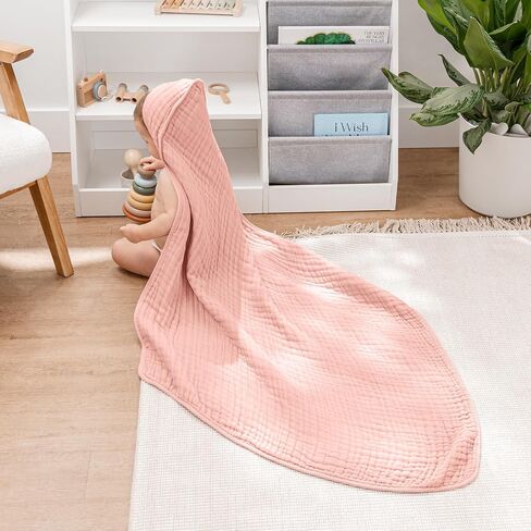 مناشف أطفال مريحة مقنعين من مناشف مريحة 2 عبوة ، و 32 × 32 × 32 بوصة - 6 طبقة ، و 100 ٪ من مناشف مقنعين للقطن من أجل الطفل ، والأطفال الصغار ، والأطفال - ناعمة فائقة الدفء ، والامتصاص ، والمناشف الحمام للأطفال من الدانكس ، in Kuwait