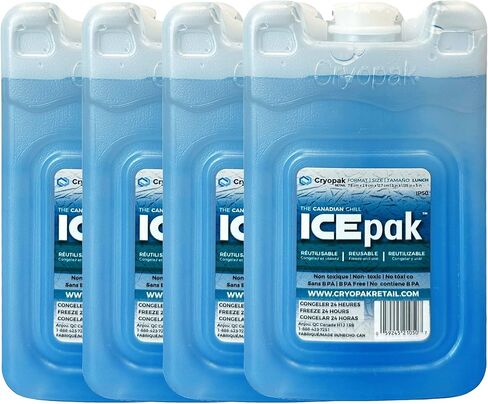 حزمة ثلج كبيرة من Cryopak - حزمة ثلج كبيرة الحجم - طول 8 بوصات × عرض 8 بوصات × عمق 1 بوصة - عبوات ثلج مثالية للمبردات - قيمة رائعة! in Kuwait