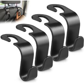 QIIYCCE Purse Hook for Car, 4 Pack Universal Auto Car Back Seat Hook Organizer for Purse Coat, Car Interior Accessories
