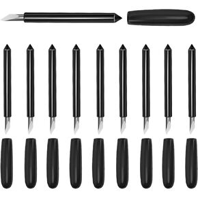 THANMO 10 pcs Premium Fine Point Replacement Blade Compatible with Maker 3/Maker/Explore 3/Explore Air 2/Air,Blade Perfect for Cutting Cuts Glitter Vinyl,Cardstock,Faux,Adhesive Foil,Vellum and Etc