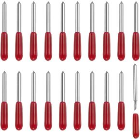 uxcell 50Pcs Fine Point Cutting Blade for Maker/Maker 3/ExploreAir/Air 2/Air 3 Cutting Machines Fine Point Blade Replacement 45 Degree Red