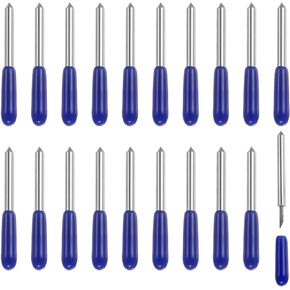 uxcell 30Pcs Fine Point Cutting Blade for Maker/Maker 3/ExploreAir/Air 2/Air 3 Cutting Machines Fine Point Blade Replacement 60 Degree Blue