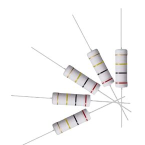 uxcell 10Pcs 200K Ohm Resistor, 5W 5% Tolerance Metal Oxide Film Resistors, Shaft Lead, Flame Proof for DIY Electronic Projects and Experiments