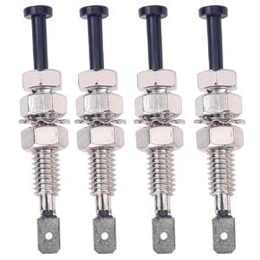 12v Door Pin Switch Car Auto Trunk Alarm Security Hood On Off Momentary 20A 12Vdc Universal Adjustable Bonnet Light Hood Screw 4PCS