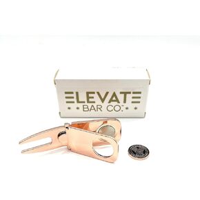 Elevate Bar Co. Multi-Use Magnetic Cigar Holder, Golf Divot & Marker Tool
