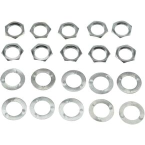 KAISH 10pcs Brass American Thread 3/8" Guitar Pots Nuts Potentiometer Hex Nut Guitar Jack Nut and Washers for CTS Pots & Switchcraft & Pure Tone Jacks Black