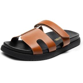صنادل نسائية مسطحة من DREAM PAIRS، صنادل مريحة سهلة الارتداء للنساء في الصيف