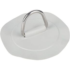 Aramox 6in D Ring Pad Patch Stainless Steel D Ring Patch Easy to Tie Ropes Fixed Items Trays for Inflatable Boat Raft Kayak Canoe Surfboard