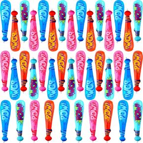 Sonarun 40 Pack 20 Inch Inflatable Baseball Bats Inflatable Toy Bat Baseball Bat Inflates for Carnival Birthday Swimming Pool Baseball Theme Party Favors