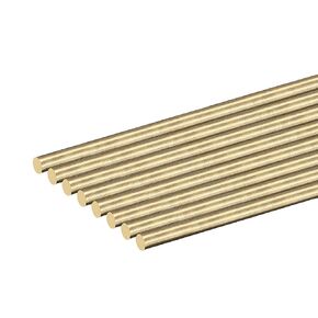 uxcell Brass Rod,4mm,5/32inch Diameter 150mm Length Brass Solid Round Rod Lathe Bar Stock for RC Model Airplane Helicopter DIY Craft 8pcs