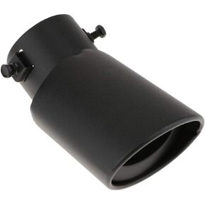 Exhaust Tips,Stainless Steel Angle Adjustable Muffler Tip Universal for Inlet 38MM to 54MM (1.5"-2.4") Curved/Straight Exhaust Tailpipe(Angle Adjustable/Black)