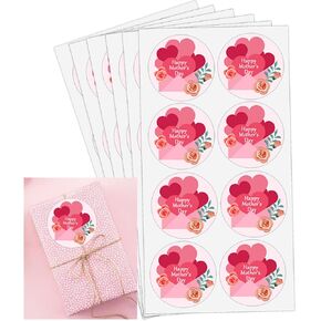 Happy Mother's Day Stickers Labels,2 Inch Mother's Day Gift Tags,Party Favor Sticker for Bouquet,Gift Box and Envelopes,504 Pcs