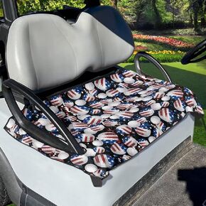 Suobstales Golf Cart Seat Covers/Seat Towel, Breathable Golf Cart Seat Cushions Golf Blanket Golf Club Car Accessories